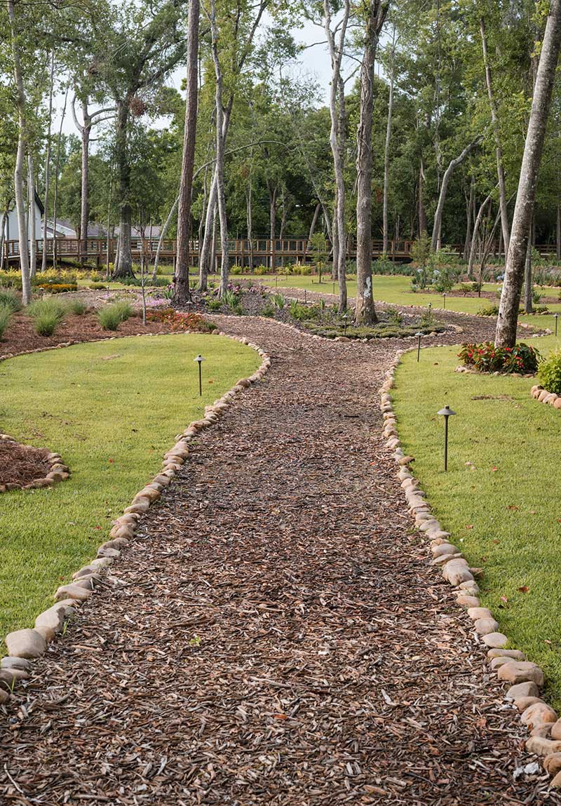 Picture of the quarter mile walking trails at Fancy Girl Farms
