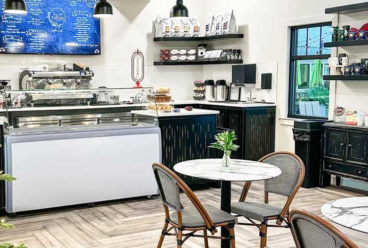 Inside of the cafe at Fancy Girl Farms
