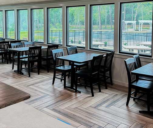 Inside Dining at Fancy Girl Farm